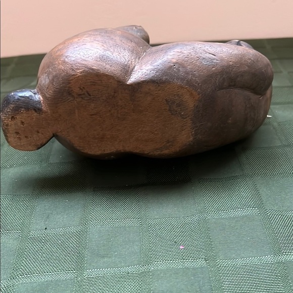 Vintage Handcrafted Wooden Cat Figurine - Picture 9 of 10